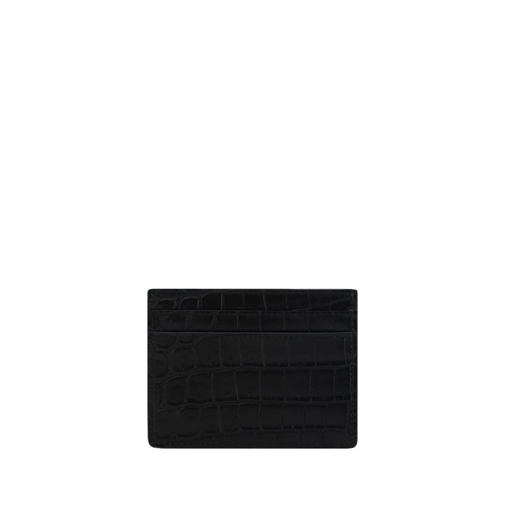Saint Laurent Black Calf Leather Bos Taurus Wallet - Zeiniez