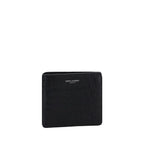Saint Laurent Black Calf Leather Bos Taurus Wallet - Zeiniez