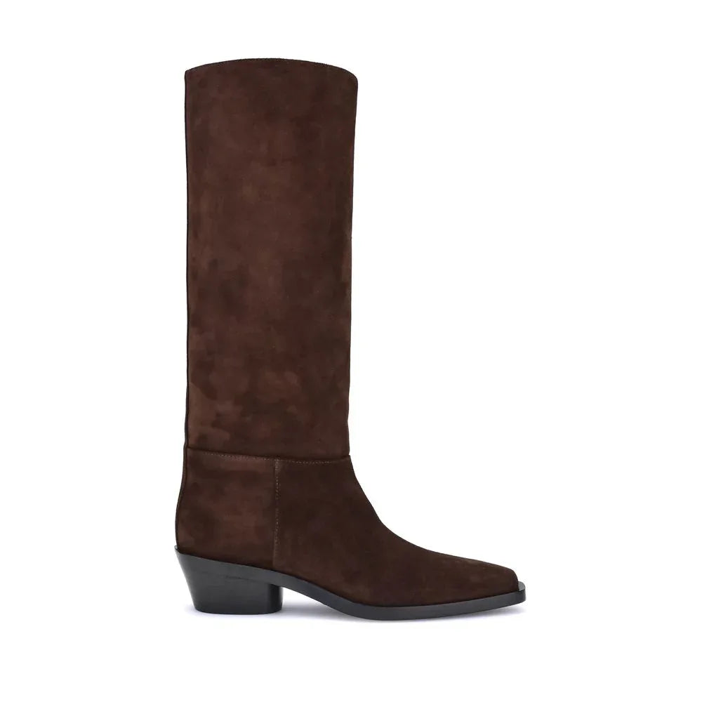 Proenza Schouler Brown Calf Leather Bos Taurus Ankle Boots - Zeiniez