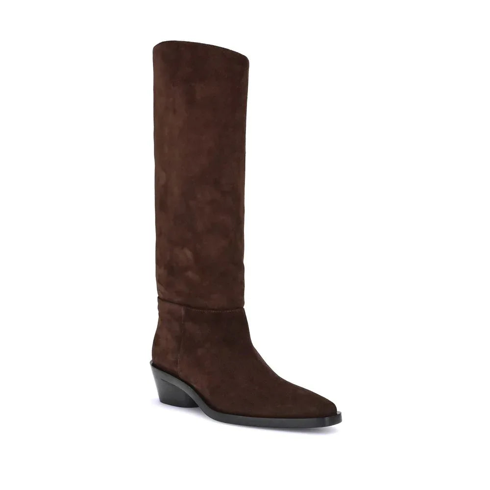 Proenza Schouler Brown Calf Leather Bos Taurus Ankle Boots - Zeiniez