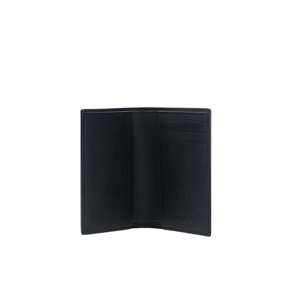 Saint Laurent Black Calf Leather Bos Taurus Wallet - Zeiniez