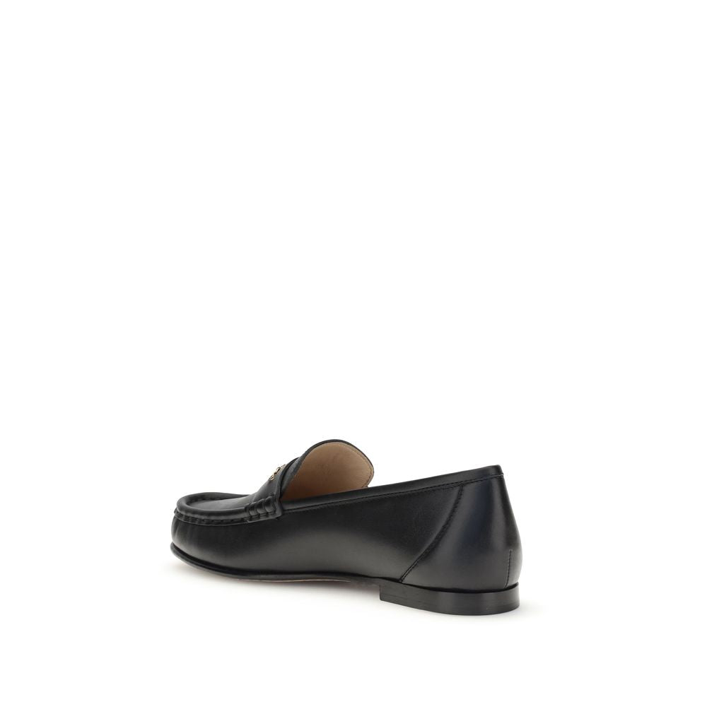 Chloé Black Calf Leather Bos Taurus Slip-On Loafers - Zeiniez