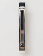 Dolce & Gabbana Silver Tone Brass Logo Branded Men Accessory Tie Clip Bar - Zeiniez