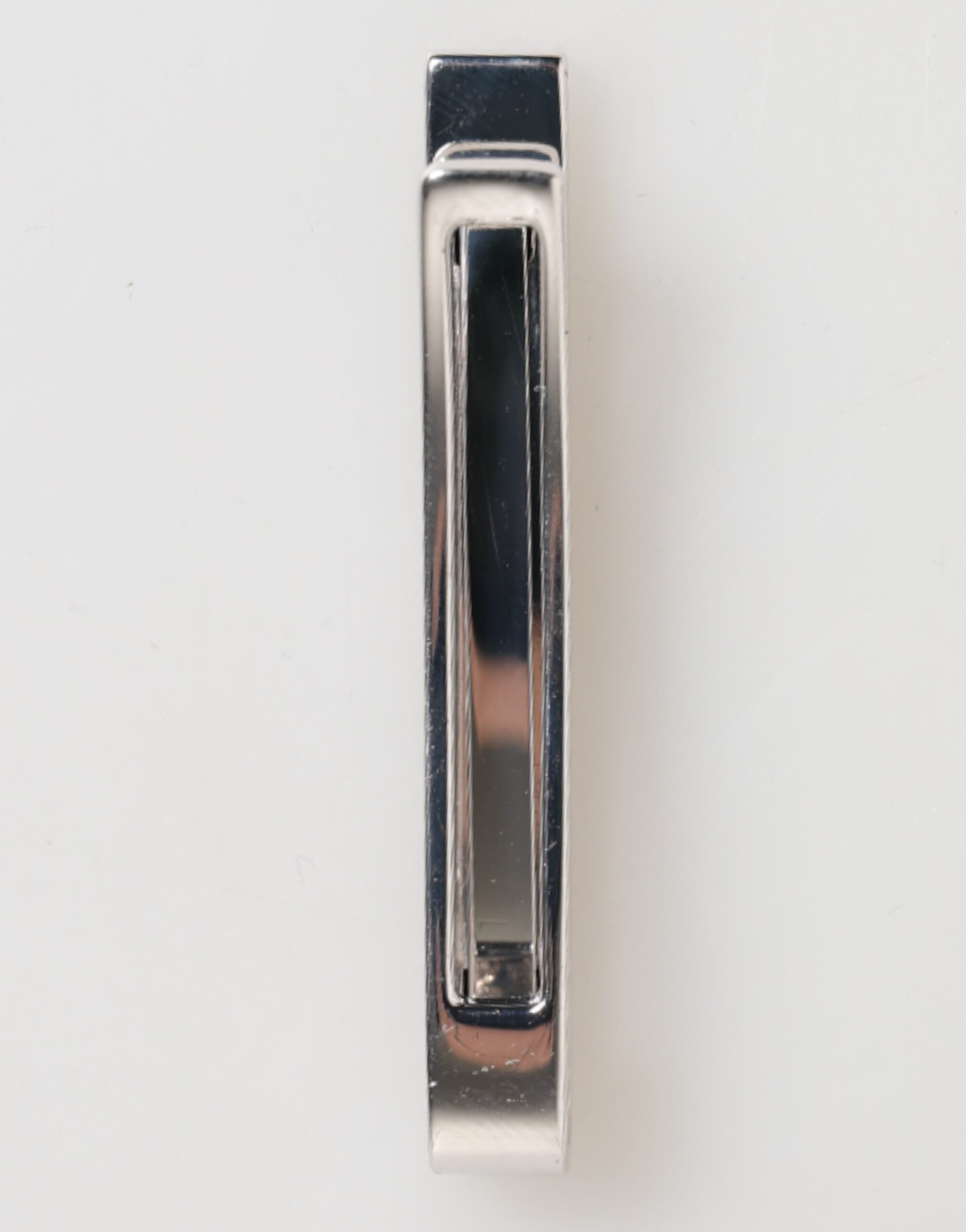 Dolce & Gabbana Silver Tone Brass Logo Branded Men Accessory Tie Clip Bar - Zeiniez