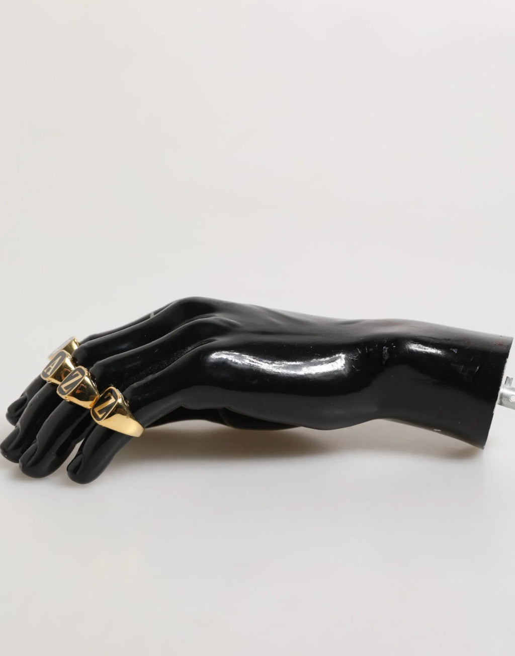 Dolce & Gabbana Gold Tone Brass JAZZ Letter Set 4 Pieces Adjustable Ring - Zeiniez