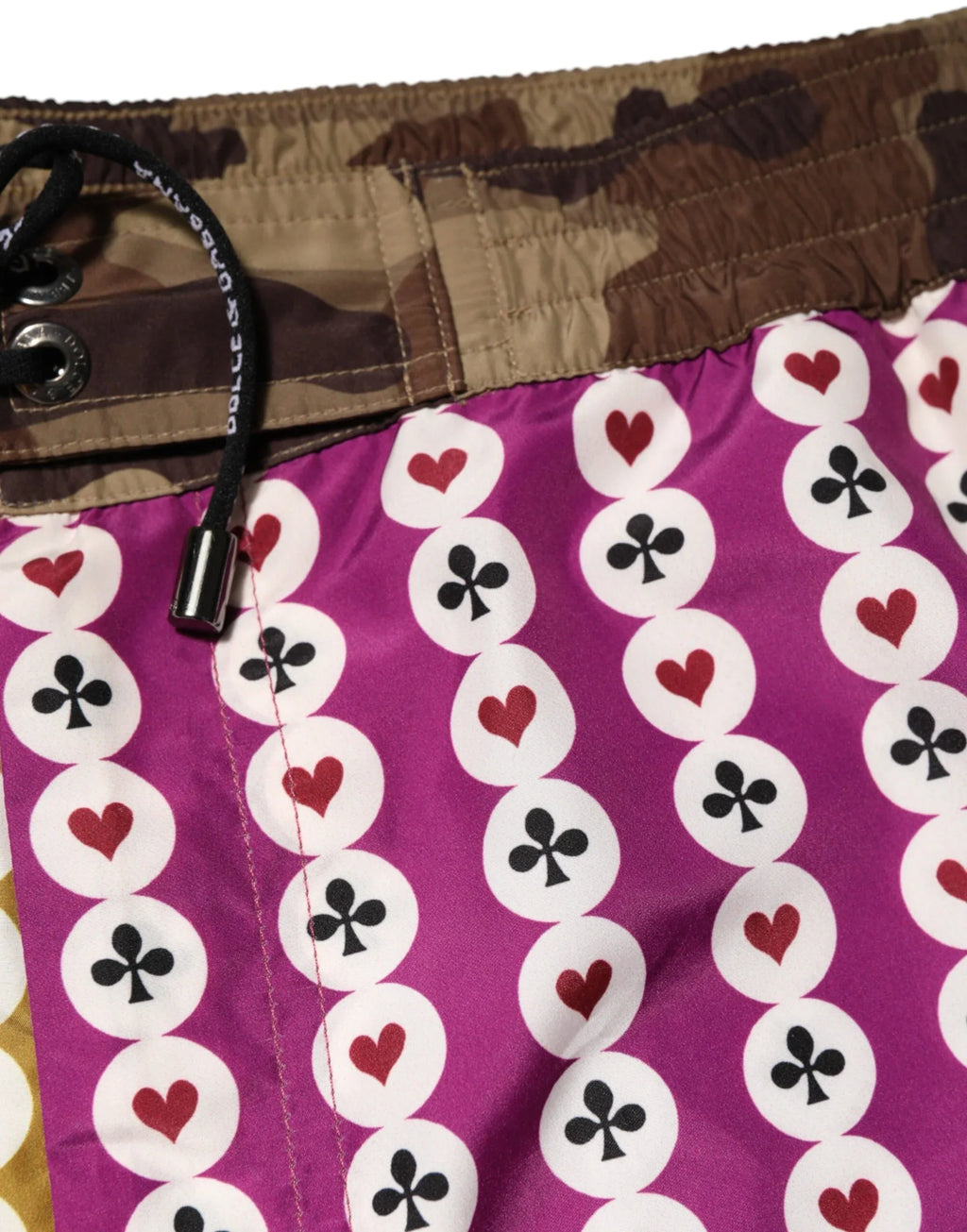 Dolce & Gabbana Multicolor Playing Card Camouflage Shorts Swimwear - Zeiniez