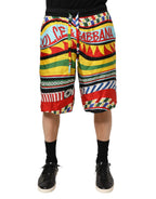 Dolce & Gabbana Multicolor Sicilian Carretto Shorts Swimwear - Zeiniez