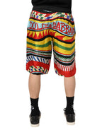 Dolce & Gabbana Multicolor Sicilian Carretto Shorts Swimwear - Zeiniez