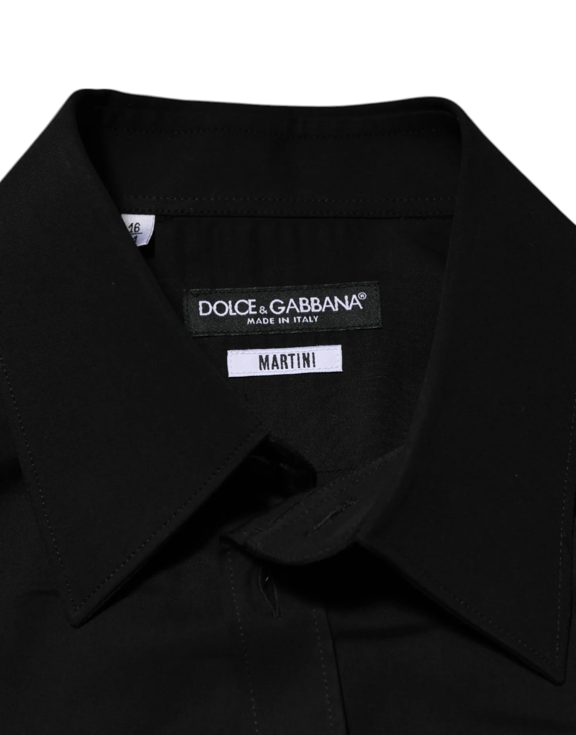 Dolce & Gabbana Black Viscose Long Sleeve Formal Dress Shirt - Zeiniez