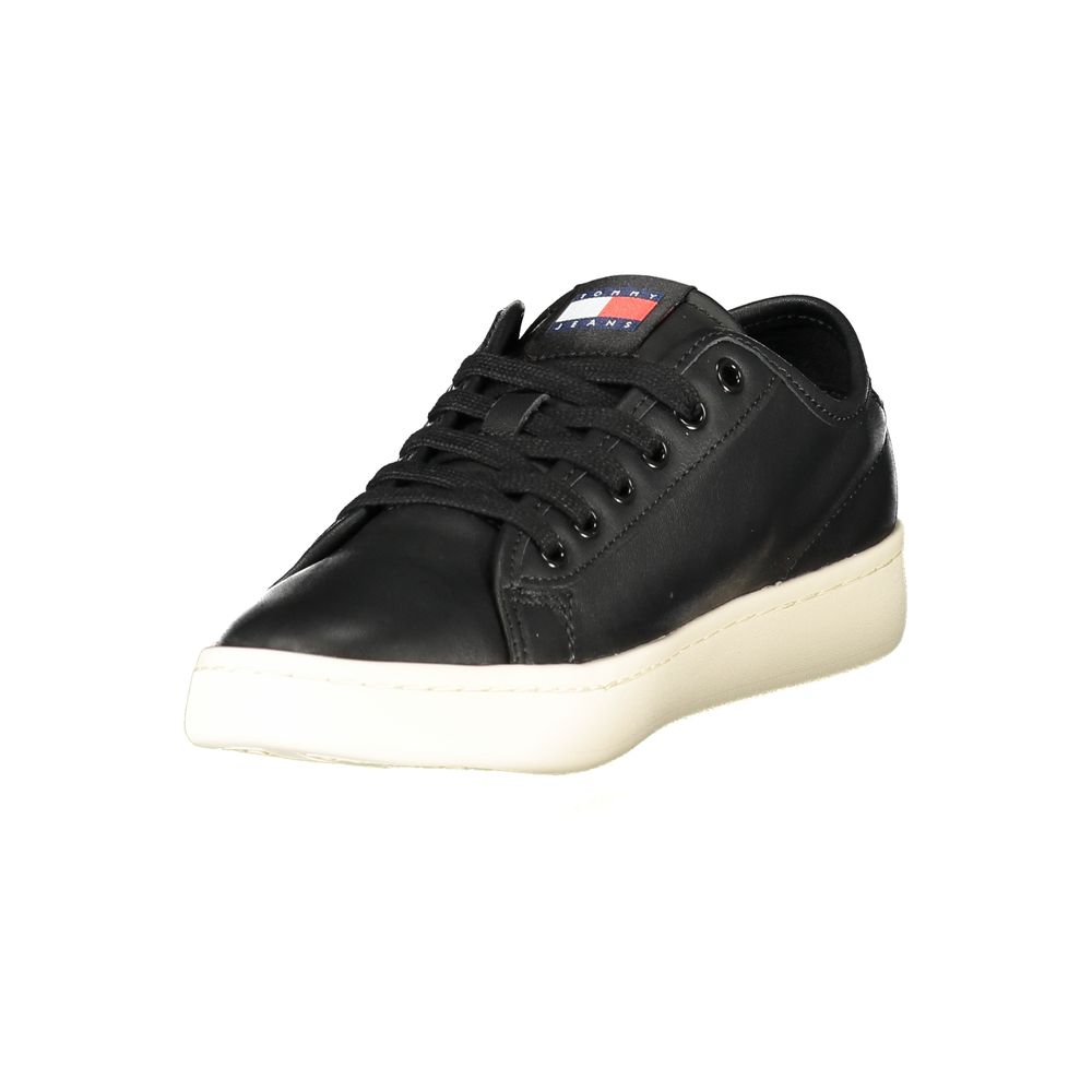 Tommy Hilfiger Black Polyurethane Women Sneaker - Zeiniez