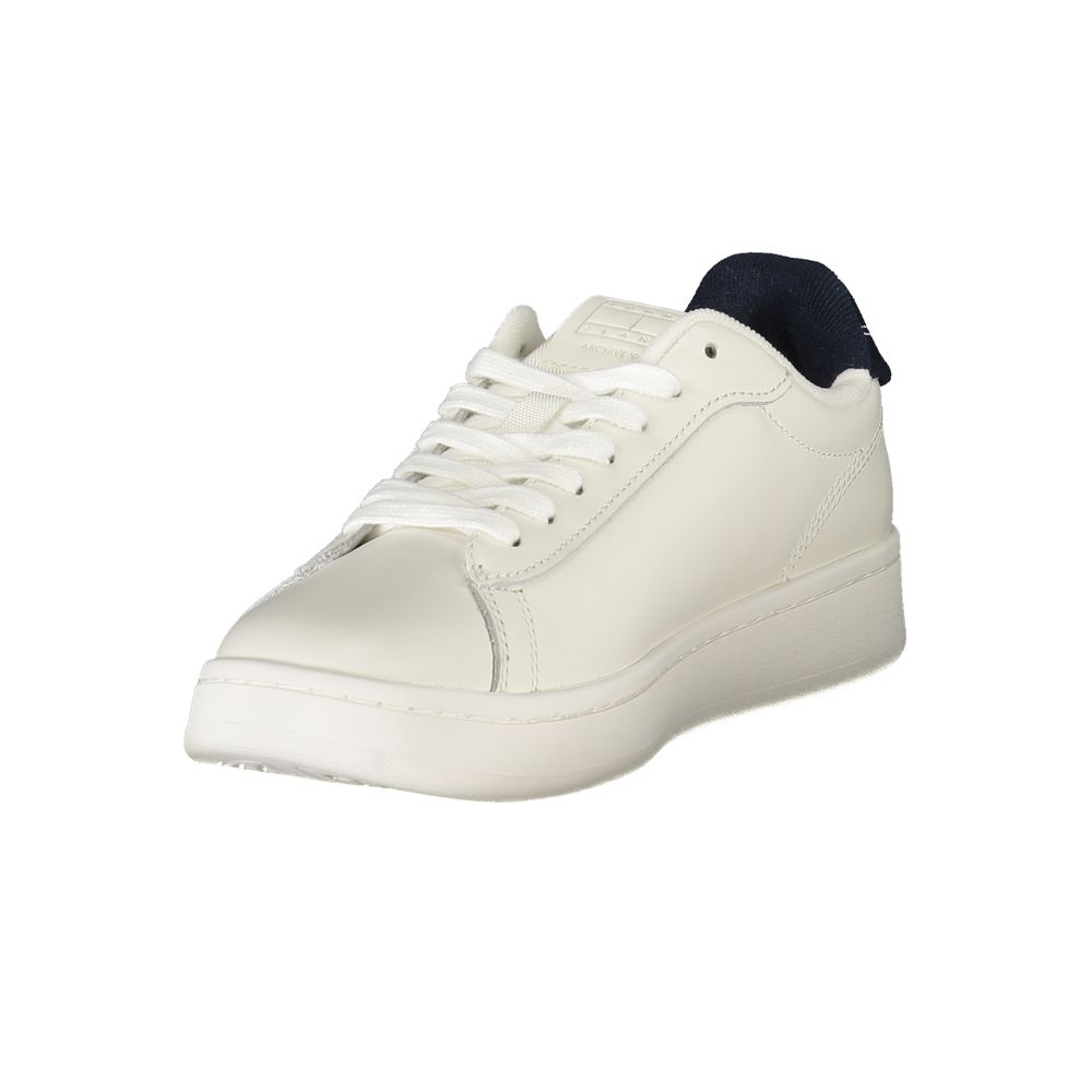 Tommy Hilfiger White Leather Women Sneaker - Zeiniez