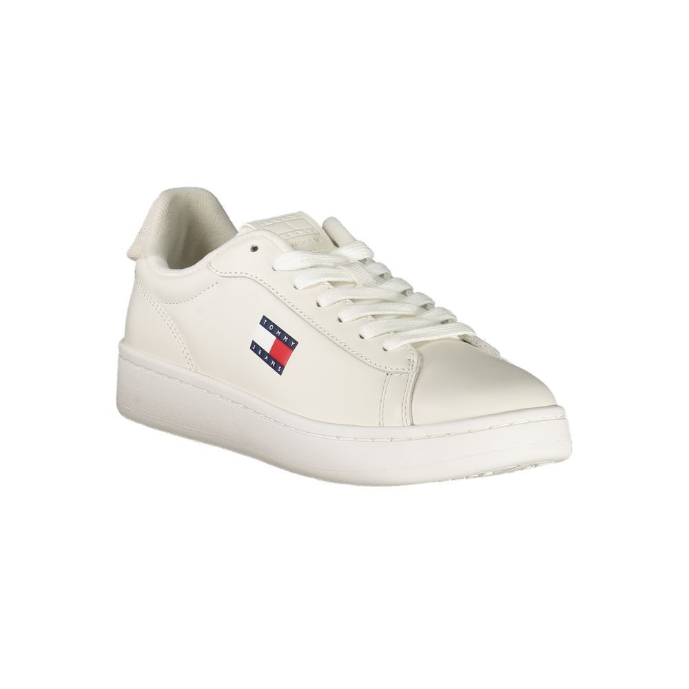 Tommy Hilfiger Bianco Polyurethane Women Sneaker - Zeiniez