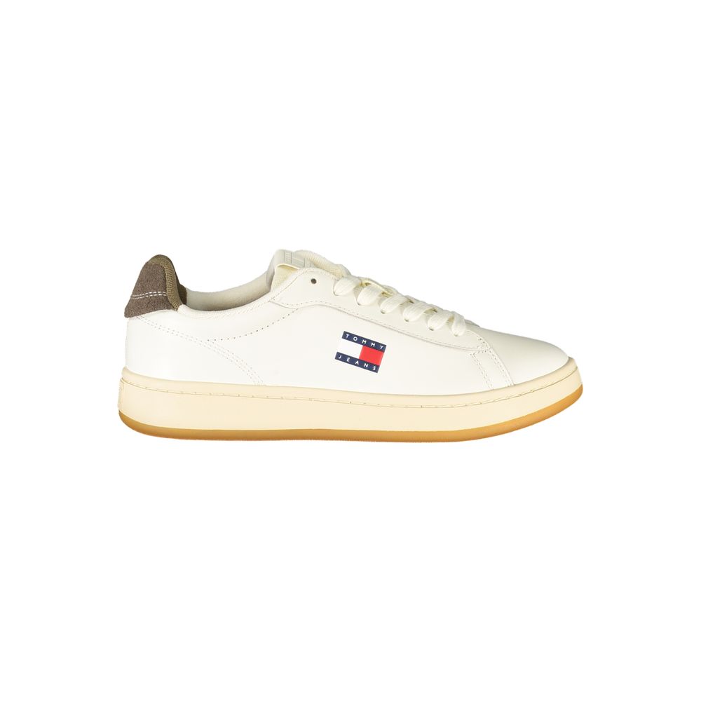 Tommy Hilfiger White Leather Women Sneaker - Zeiniez