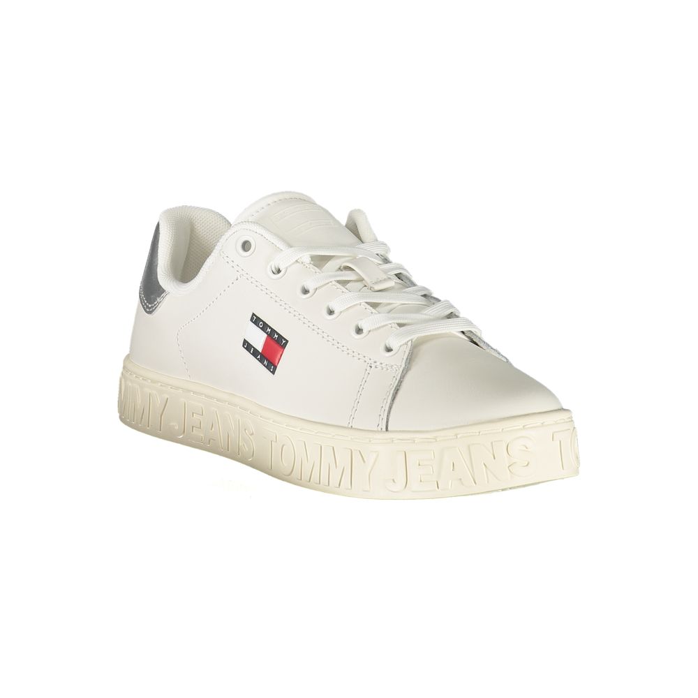 Tommy Hilfiger Bianco Polyurethane Women Sneaker - Zeiniez