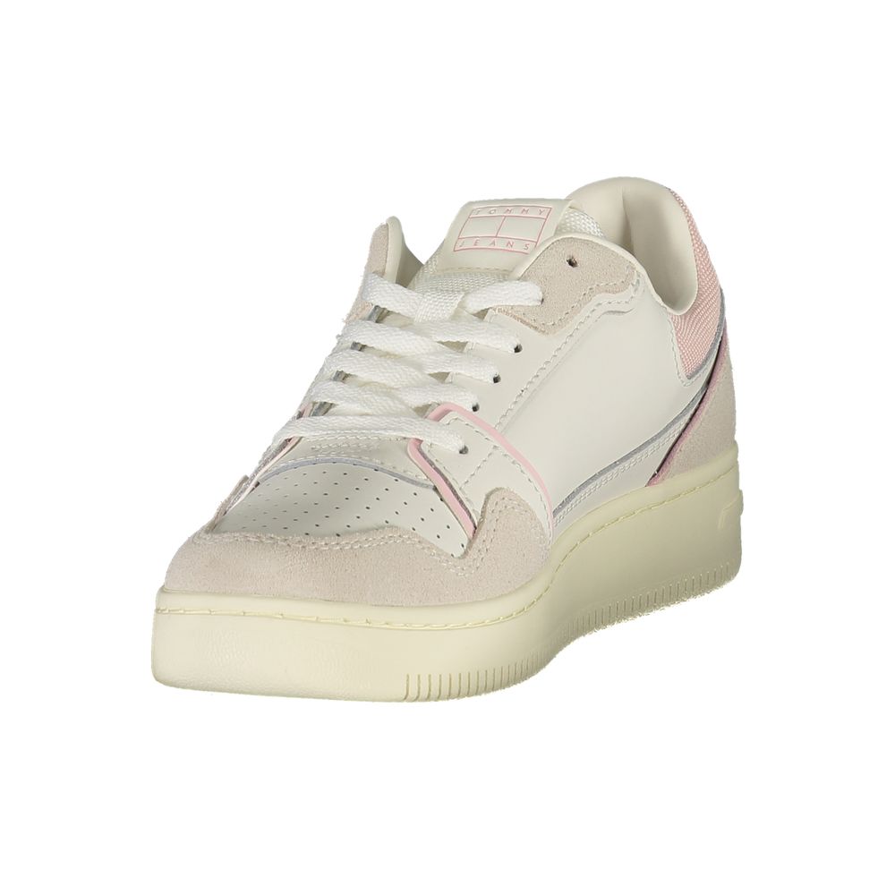 Tommy Hilfiger White Polyurethane Women Sneaker - Zeiniez