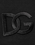 Dolce & Gabbana Black Cotton Embroidered DG Logo Pocket T-shirt - Zeiniez
