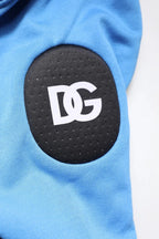 Dolce & Gabbana Blue Cotton Hooded Men Sportswear One Size Vest - Zeiniez