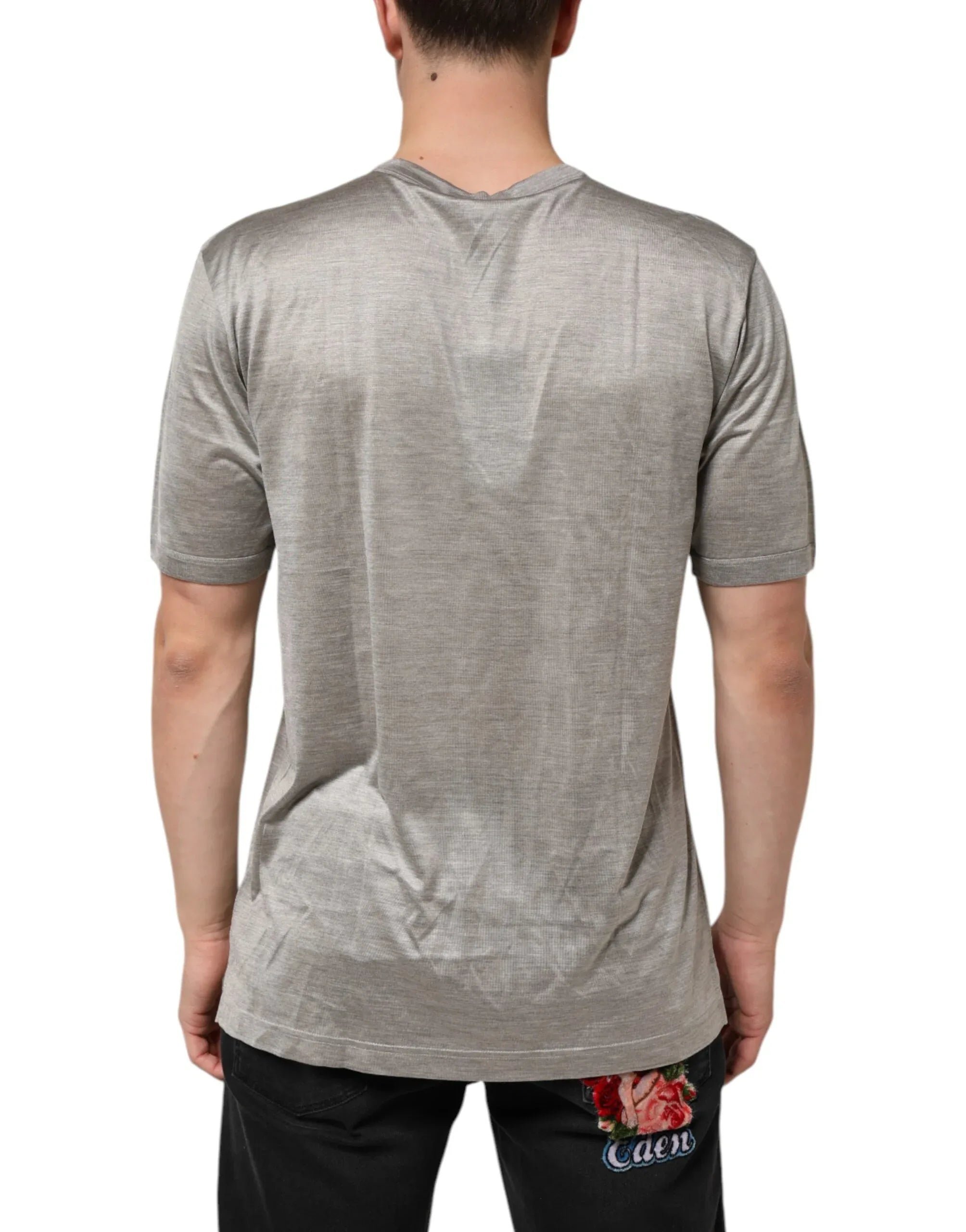 Dolce & Gabbana Beige Hazelnut Cotton Shortsleeve Shirt T-shirt - Zeiniez