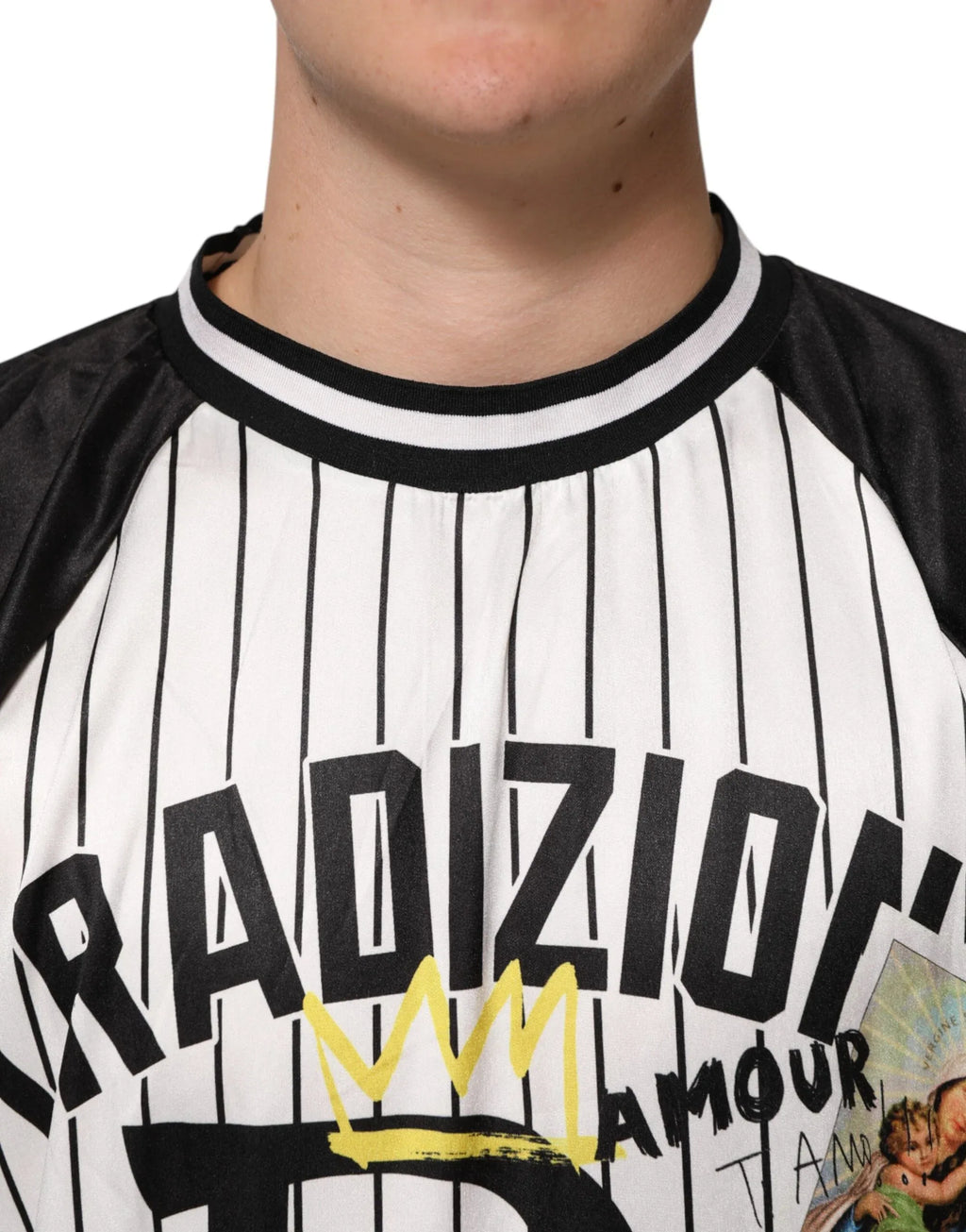 Dolce & Gabbana Tradizione Graffiti Print Oversized Men T-shirt - Zeiniez