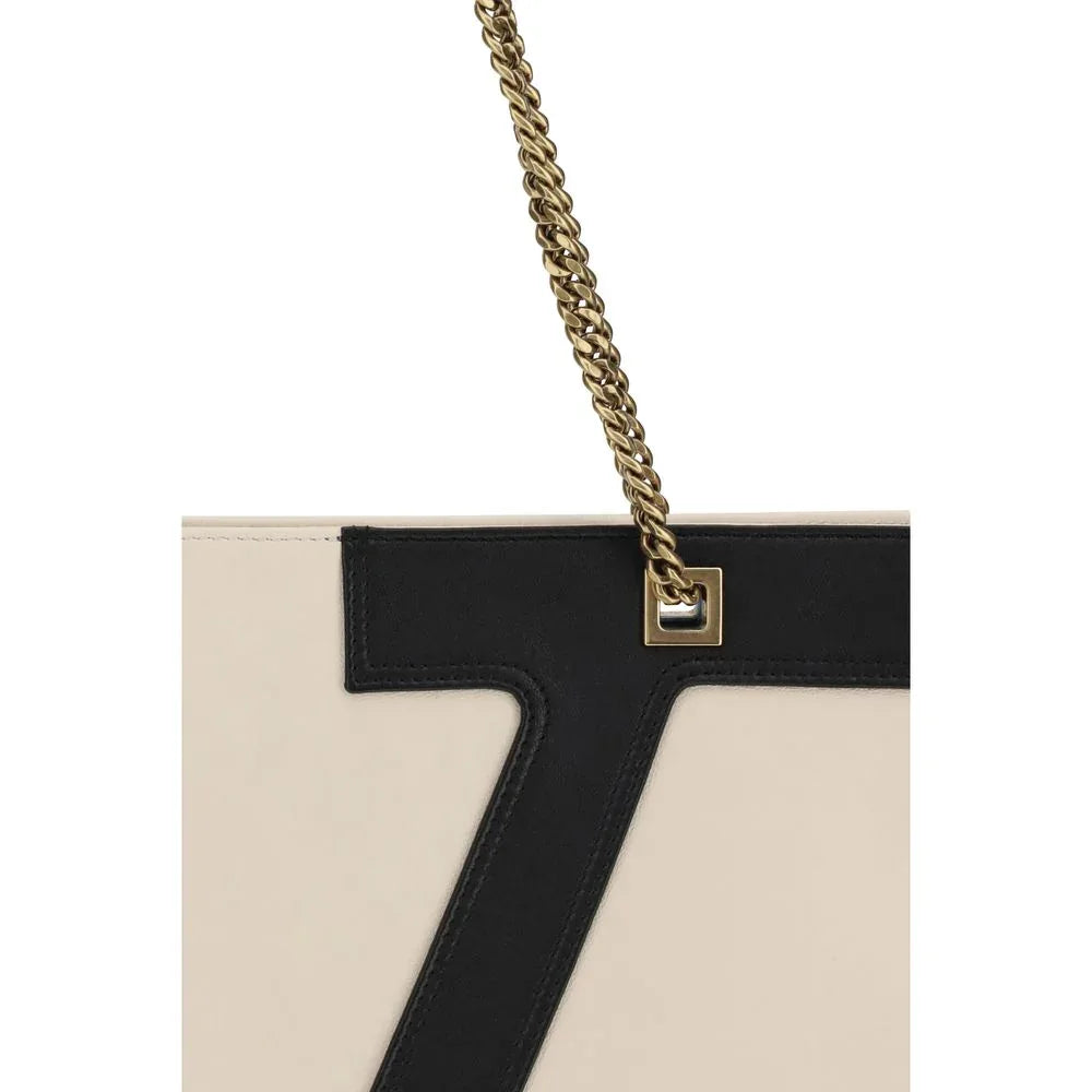 Valentino Garavani Beige Lamb Ovis Aries Aries Shoulder Bag - Zeiniez