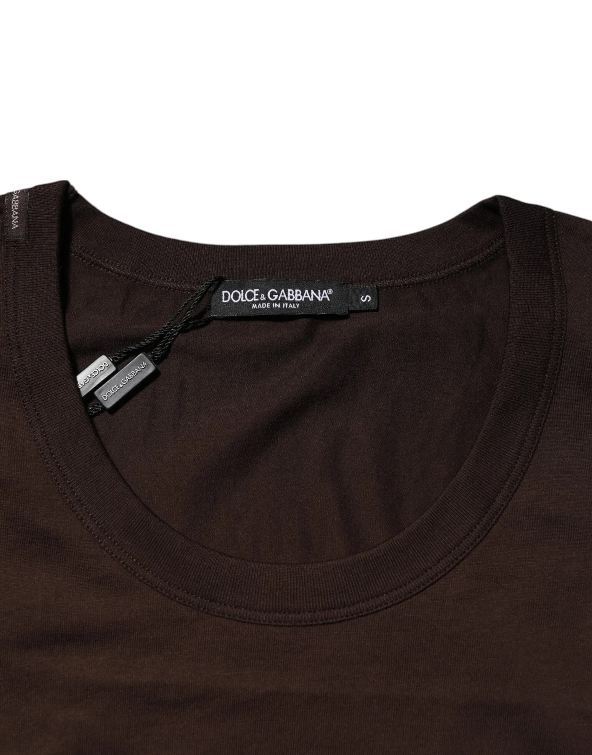 Dolce & Gabbana Brown Cotton Sleeveless Underwear Men Tank Top - Zeiniez