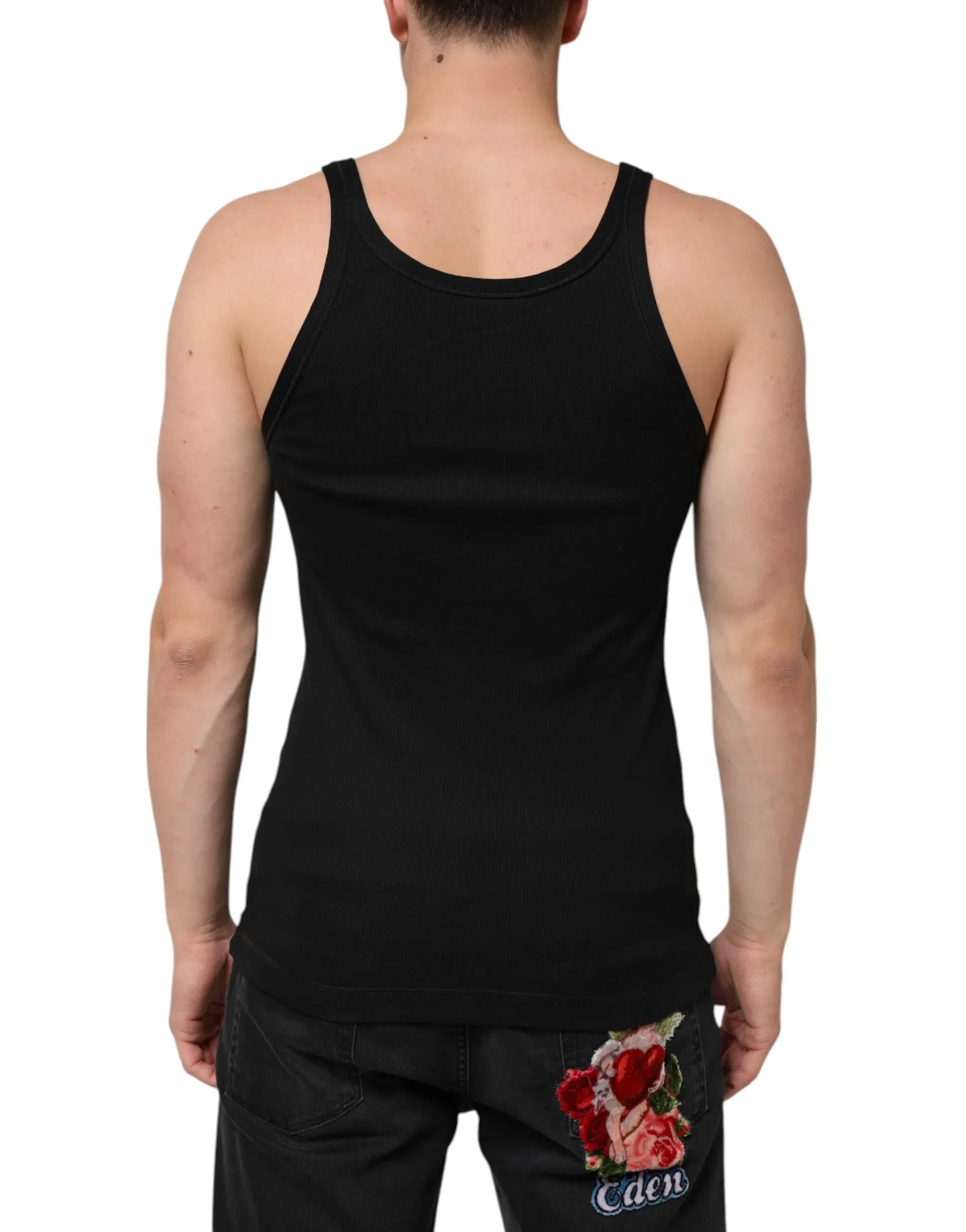 Dolce & Gabbana Black Tank Sleeveless Underwear Men T-shirt - Zeiniez