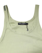 Dolce & Gabbana Light Green Tank Sleeveless Men Men T-shirt - Zeiniez