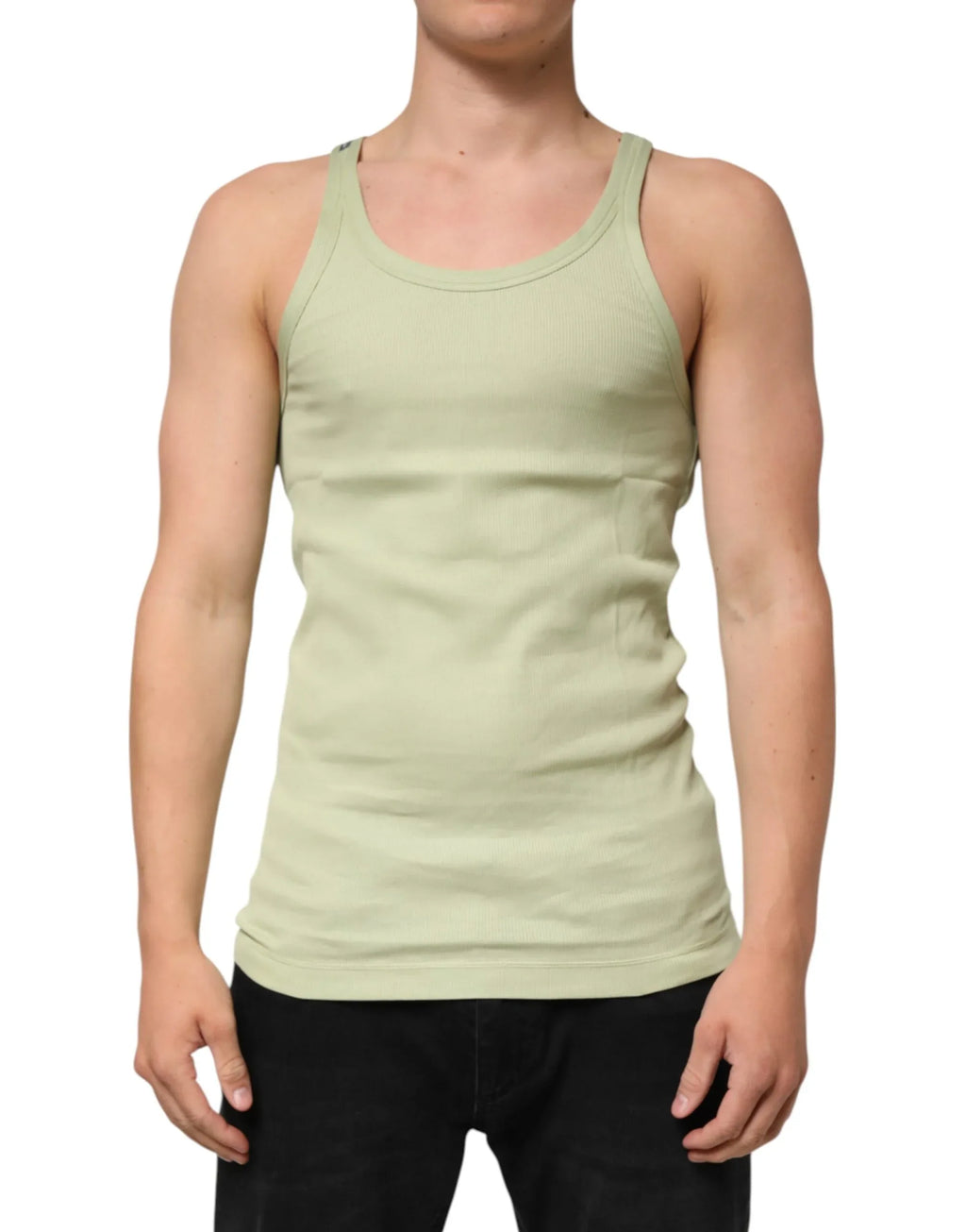 Dolce & Gabbana Light Green Tank Sleeveless Men Men T-shirt - Zeiniez