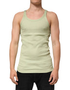 Dolce & Gabbana Light Green Tank Sleeveless Men Men T-shirt - Zeiniez