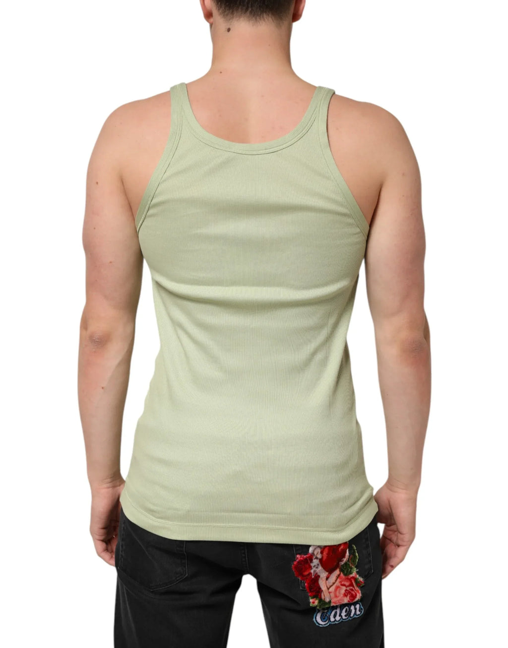 Dolce & Gabbana Light Green Tank Sleeveless Men Men T-shirt - Zeiniez