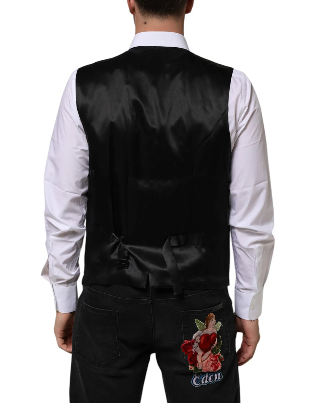 Dolce & Gabbana Purple Wool Dress Formal Waistcoat Vest - Zeiniez