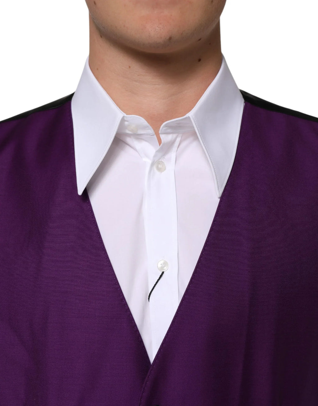 Dolce & Gabbana Purple Wool Dress Formal Waistcoat Vest - Zeiniez