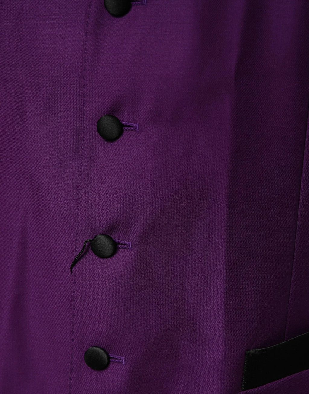 Dolce & Gabbana Purple Wool Dress Formal Waistcoat Vest - Zeiniez