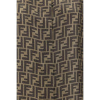 Fendi Brown Silk Pattern Shirt - Zeiniez