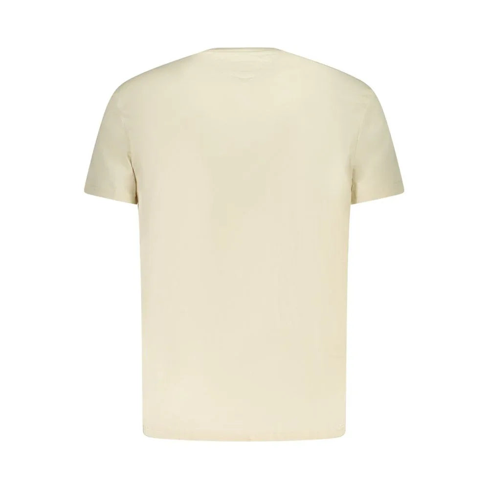Tommy Hilfiger Beige Cotton Men's T-Shirt - Zeiniez