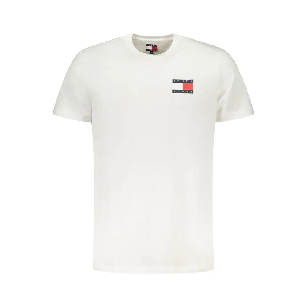 Tommy Hilfiger White Cotton Men's T-Shirt - Zeiniez