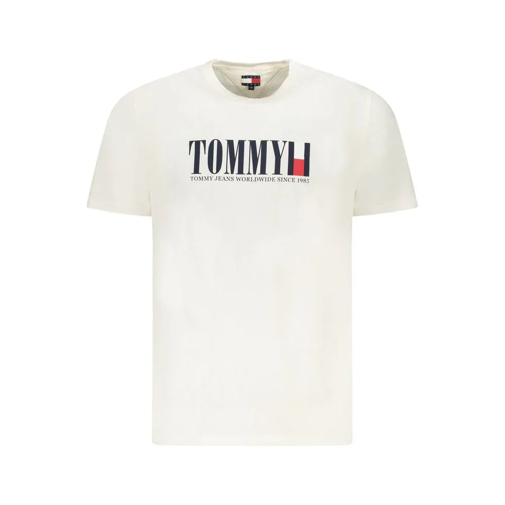 Tommy Hilfiger Bianco Cotton Men T-Shirt - Zeiniez
