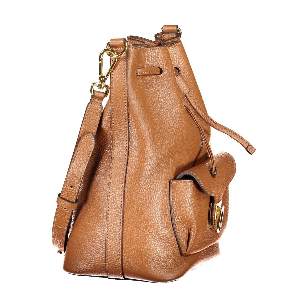 Coccinelle Marrone Leather Women Bucket Bag - Zeiniez