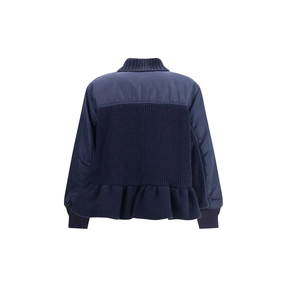 Undercover Blue Wool Bomber - Zeiniez