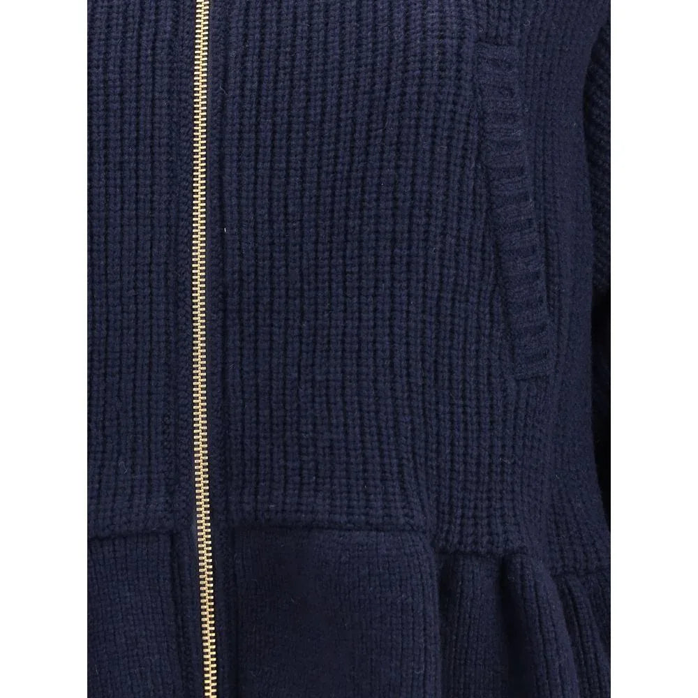 Undercover Blue Wool Bomber - Zeiniez