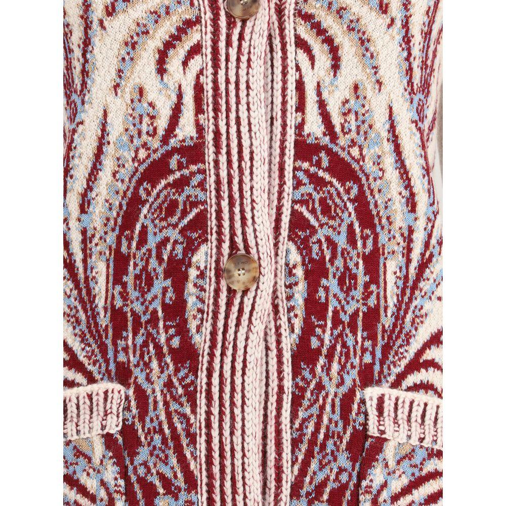 Etro Multicolor Wool Cardigan - Zeiniez