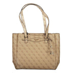 Guess Jeans Beige Polyurethane Women Handbag - Zeiniez