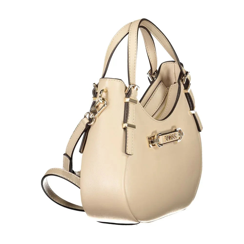 Guess Jeans Beige Polyurethane Woman Handbag - Zeiniez