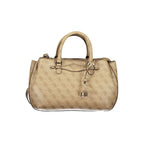 Guess Jeans Beige Polyurethane Women Handbag - Zeiniez