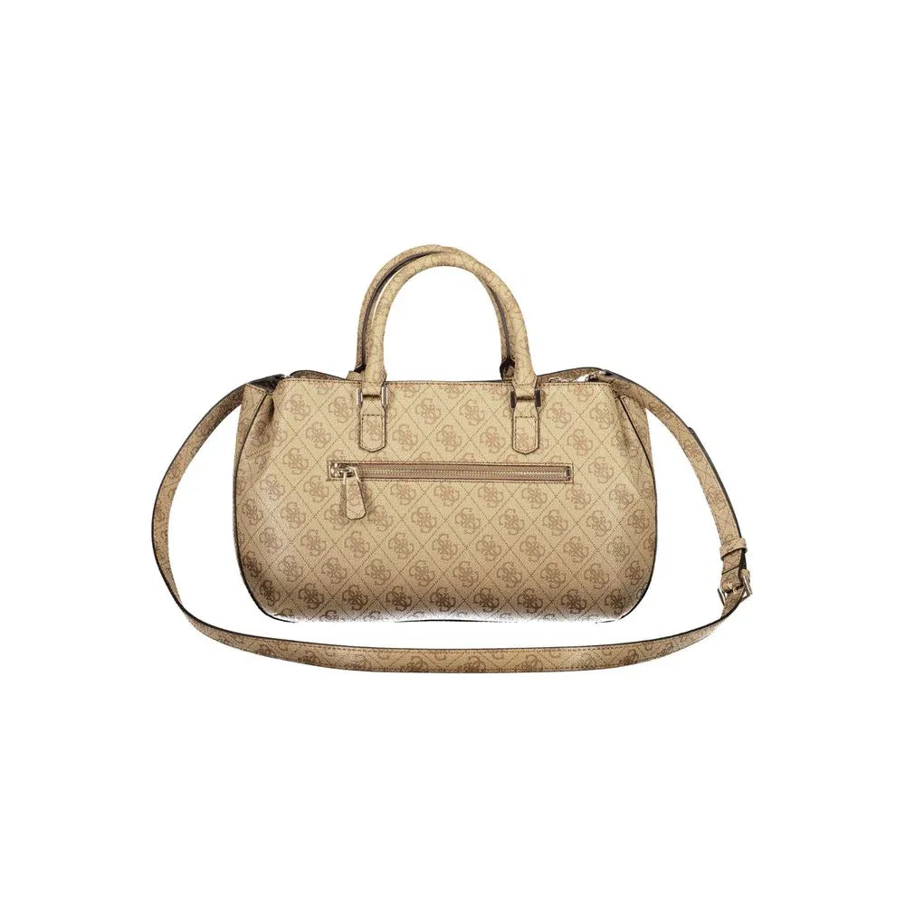 Guess Jeans Beige Polyurethane Women Handbag - Zeiniez