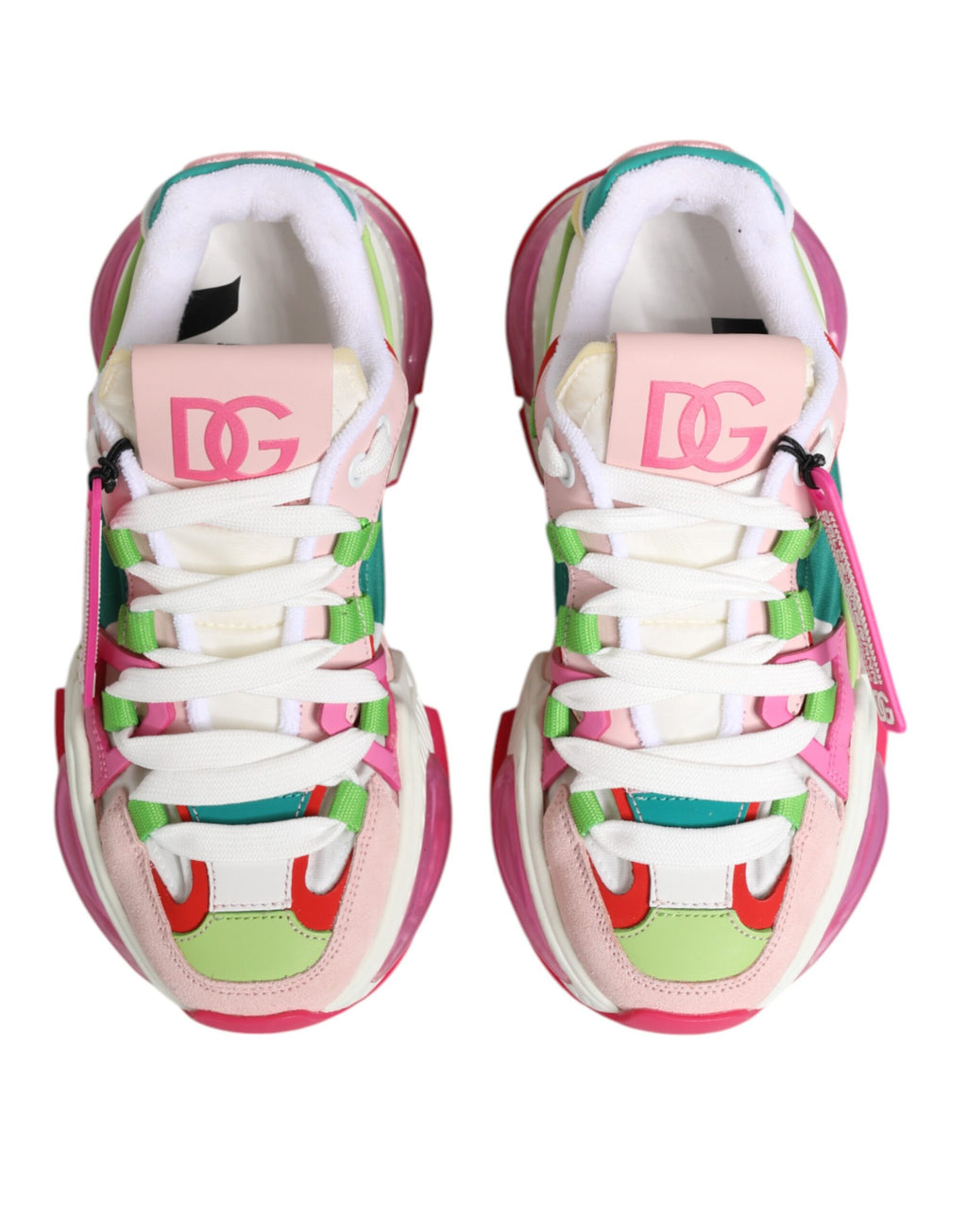 Dolce & Gabbana Multicolor Leather Airmaster Low Top Sneaker Shoes - Zeiniez
