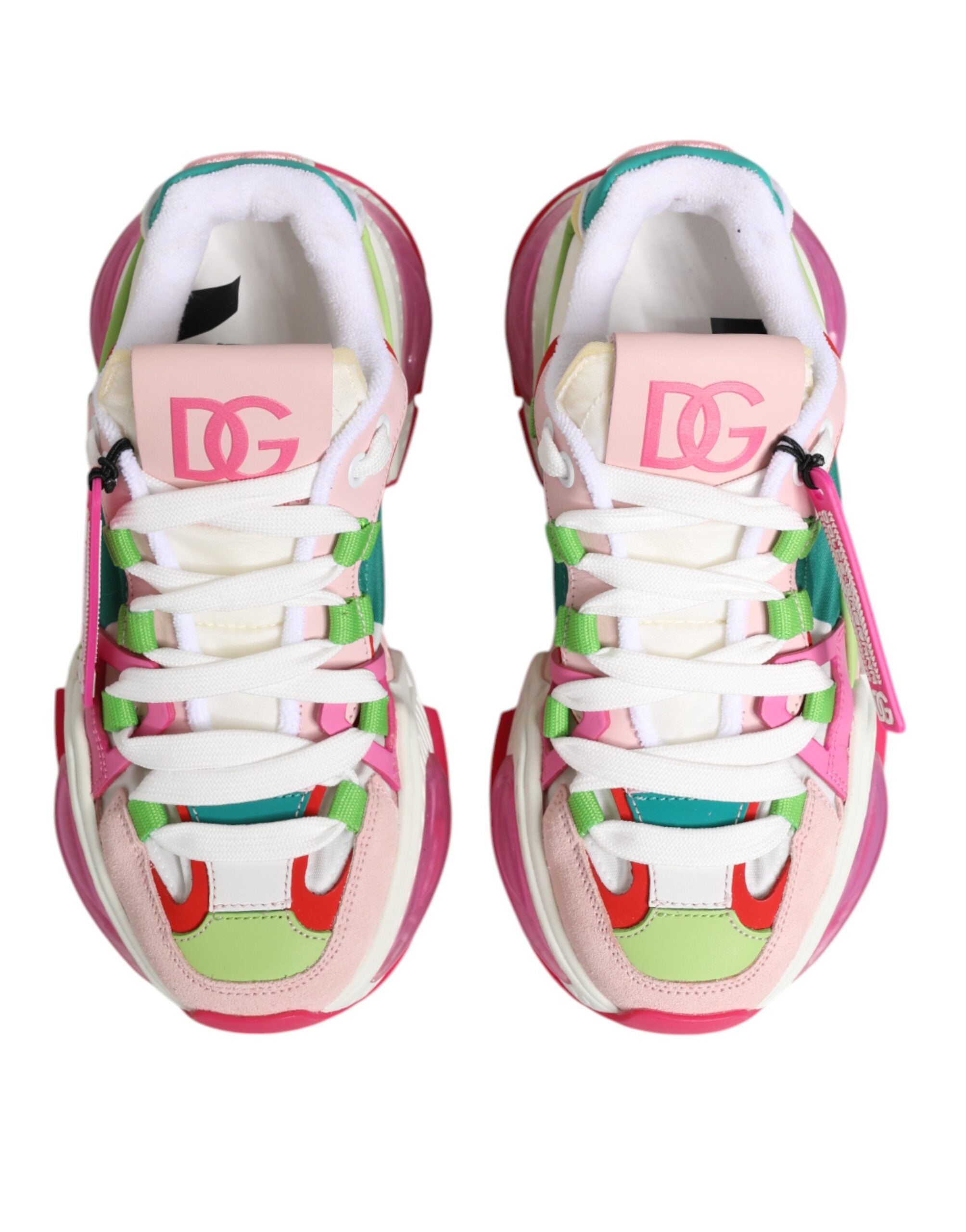 Dolce & Gabbana Multicolor Leather Airmaster Low Top Sneaker Shoes - Zeiniez