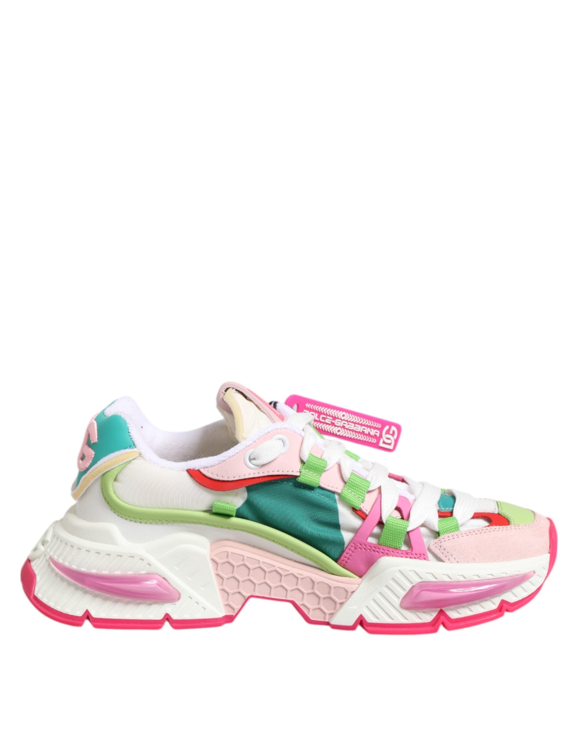 Dolce & Gabbana Multicolor Leather Airmaster Low Top Sneaker Shoes - Zeiniez