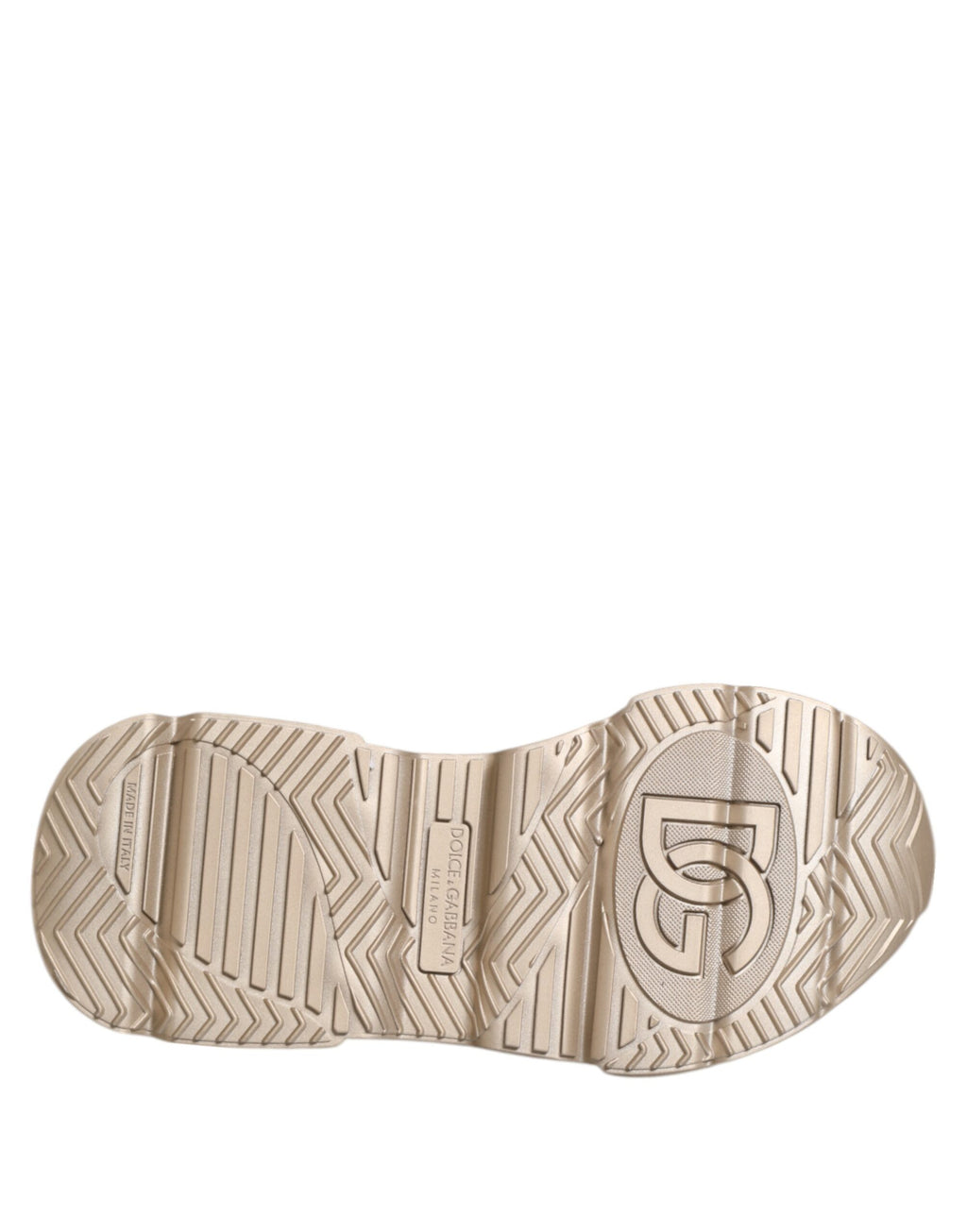 Dolce & Gabbana Gold Leather Daymaster Women Sneaker Shoes - Zeiniez