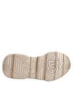 Dolce & Gabbana Gold Leather Daymaster Women Sneaker Shoes - Zeiniez